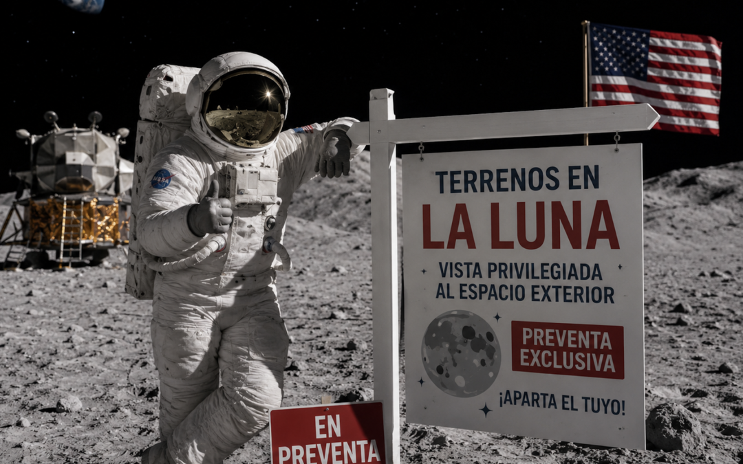 Estados Unidos presume la Luna como si fuera terreno en preventa